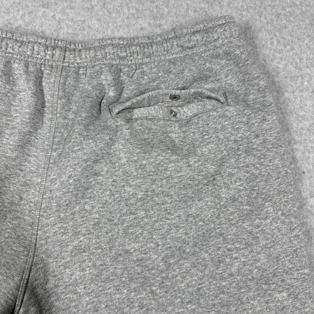 Nike Club Fleece Jogger Sweatpants Men's XL Gray Varsity Puff Print Logo